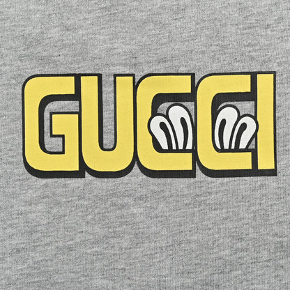 Camiseta Gucci con estampado de dibujos animados (Gris)