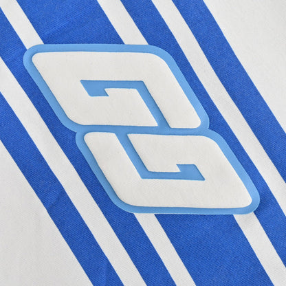 Camiseta blanca con rayas azules Gucci GG