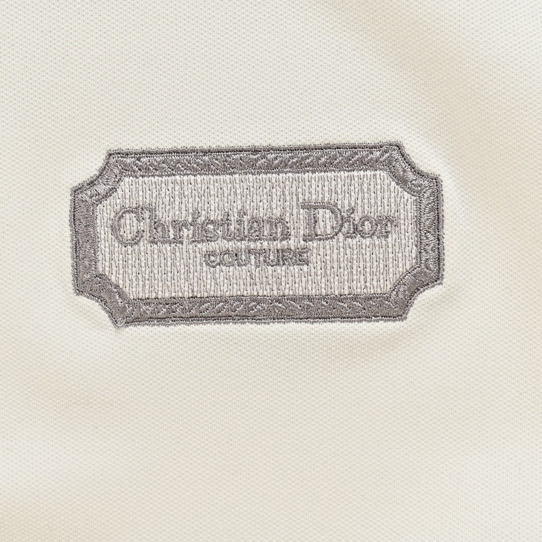 Dior Polo Shirt (white) Unisex Streetwear Limited Edition - This white Dior polo shirt is a blend of classic elegance and modern style. Featuring