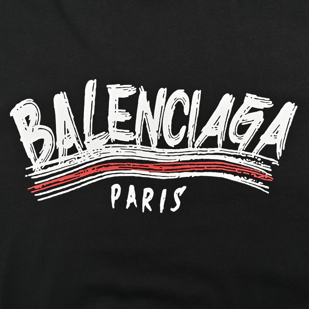 Camiseta con el logo de Balenciaga Paris