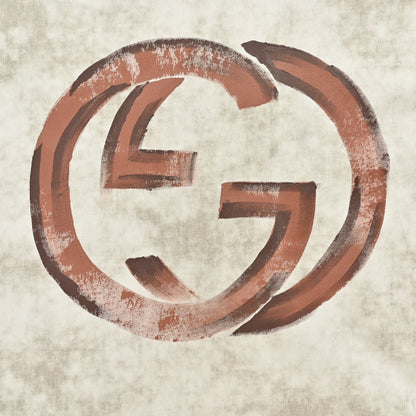 Camiseta Gucci con logo desgastado