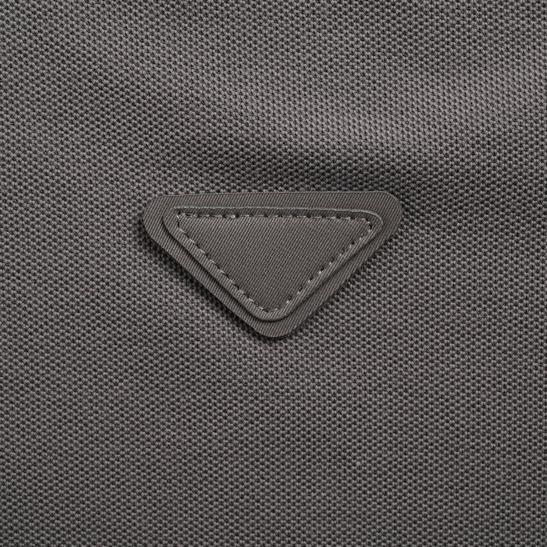 Prada Classic Grey Polo Shirt - detail - replica sneakers