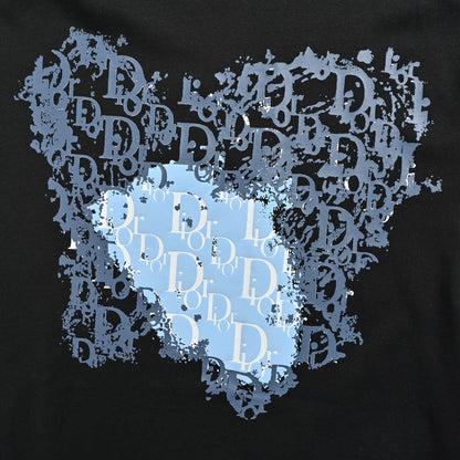 Camiseta con motivo de monograma Dior (negra)