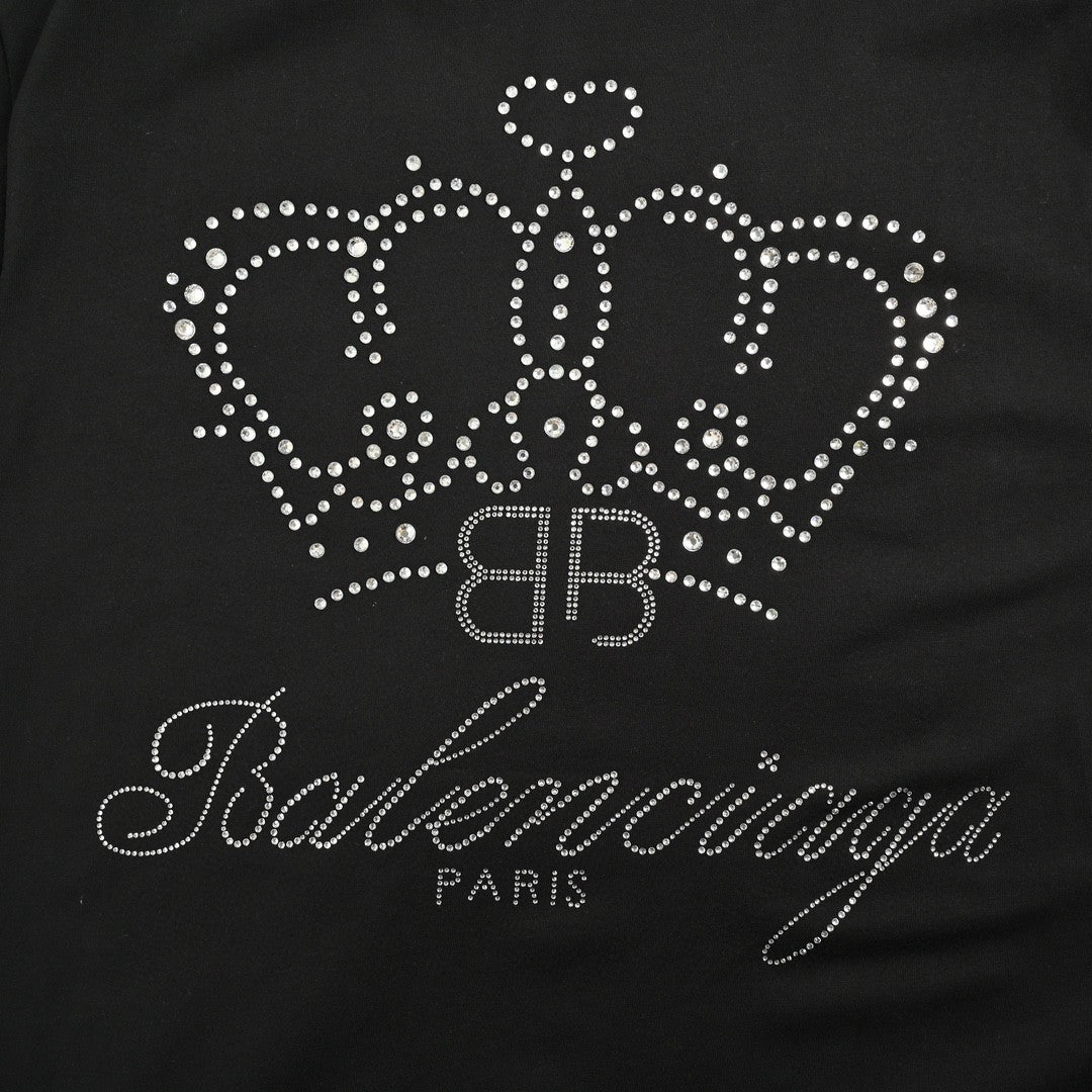 Camiseta negra lisa de Balenciaga