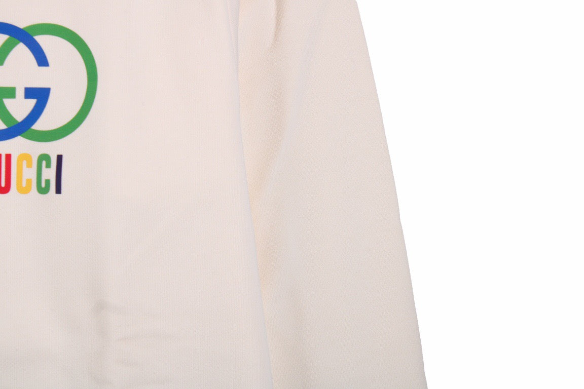 Sudadera Gucci con logo de doble G entrelazada - Crudo