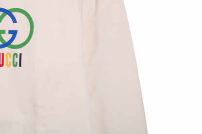 Sudadera Gucci con logo de doble G entrelazada - Crudo
