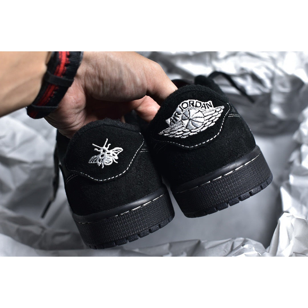 JORDAN 1 Low - Travis Scott Phantom - Black Unisex Streetwear Limited Edition
