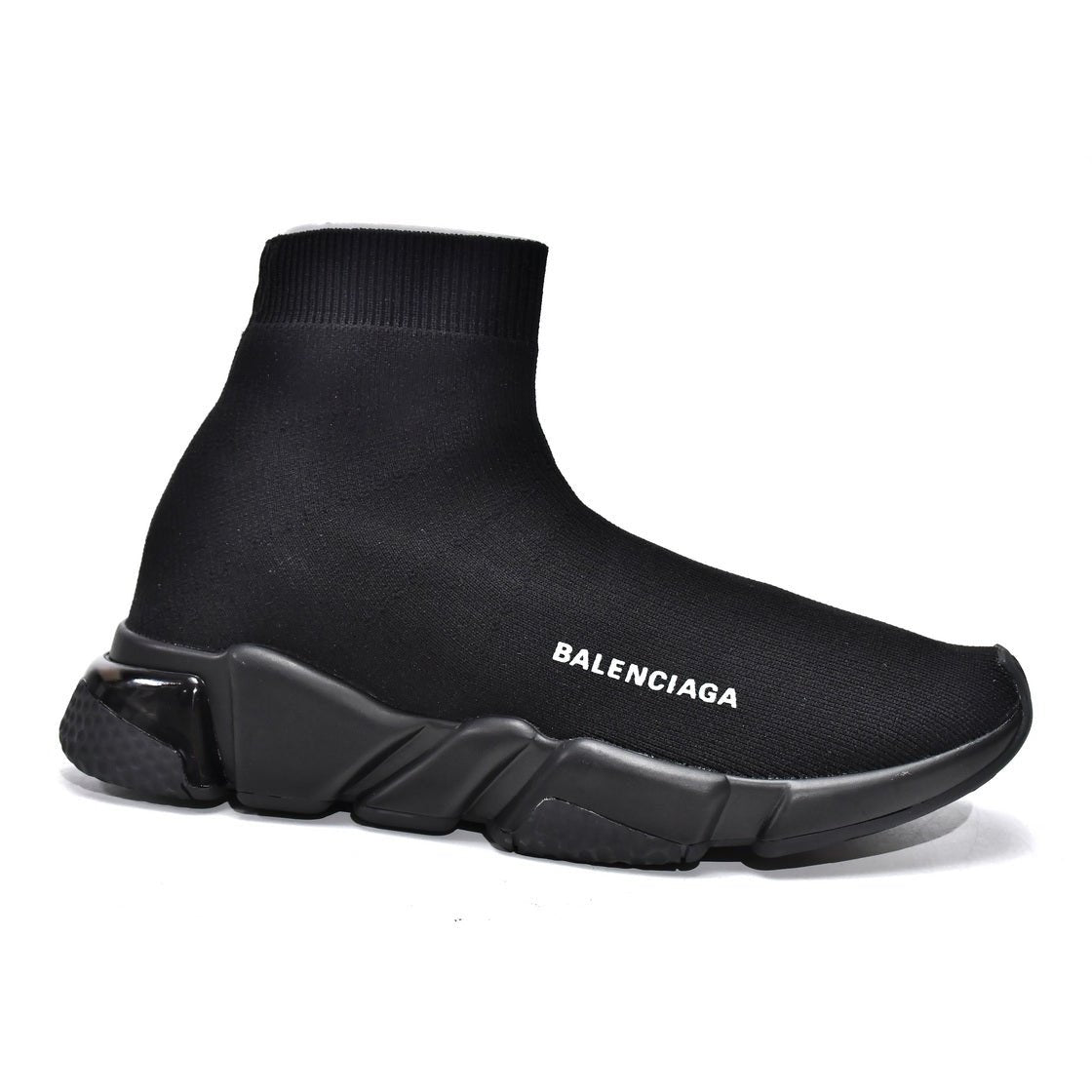 BALENCIAGA Speed Trainer - Triple - Black Unisex Streetwear Limited Edition - The Balenciaga Speed Trainer x Triple Black edition elevates the iconic Speed Runner collection with