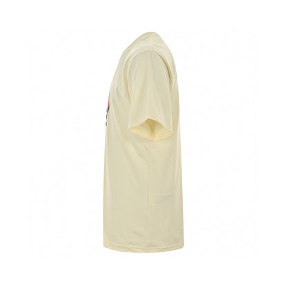Gucci Interlocking Gg T-shirt - Cream Unisex Streetwear Limited Edition - <span>This Gucci t-shirt features a classic cream-colored design with an interlocking GG logo in red