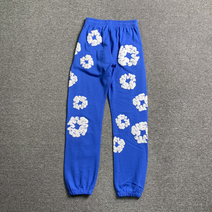 DENIM Tears Cotton Wreath Sweatpants Deep - Blue Unisex Streetwear Limited Edition