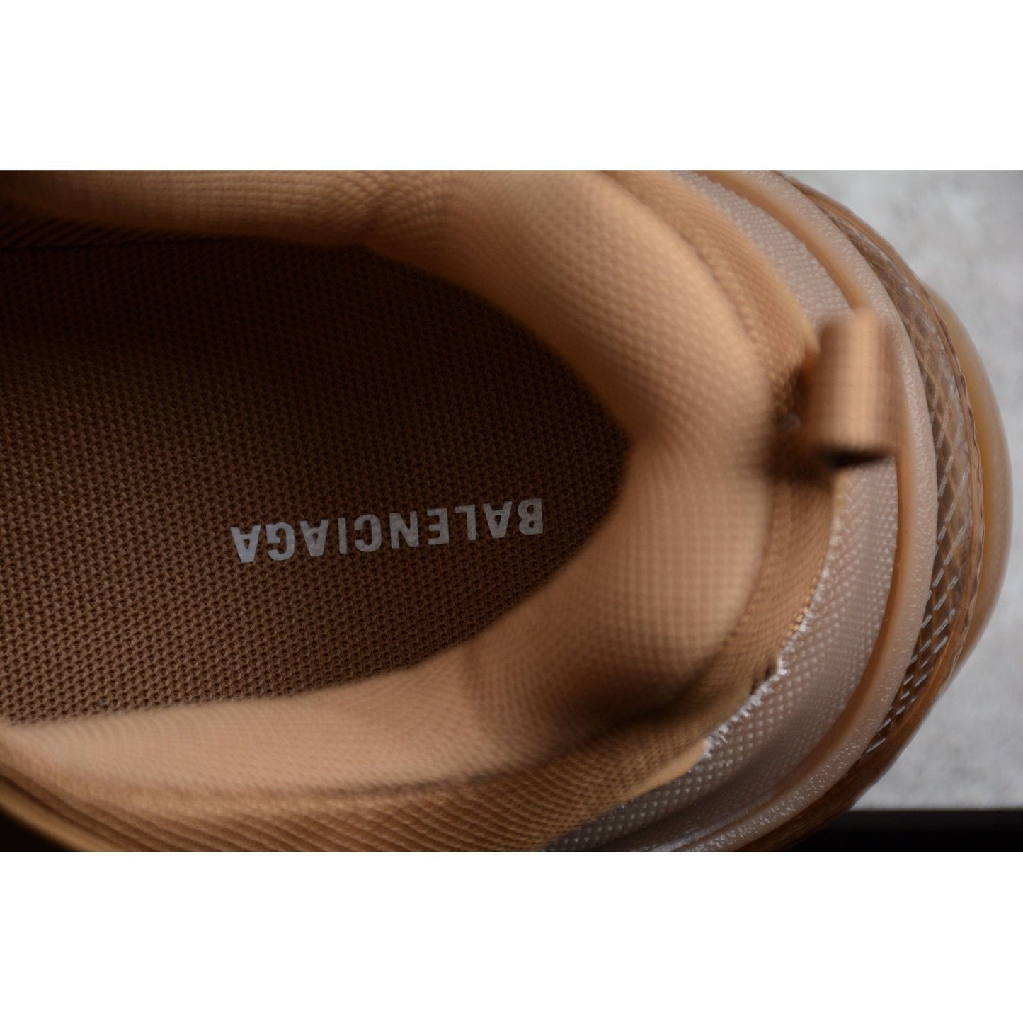 BALENCIAGA Triple S Clear Sole - Sneakers - Brown Unisex Streetwear Limited Edition - The Balenciaga Triple S Clear Sole x Brown reimagines the iconic Triple S sneaker with