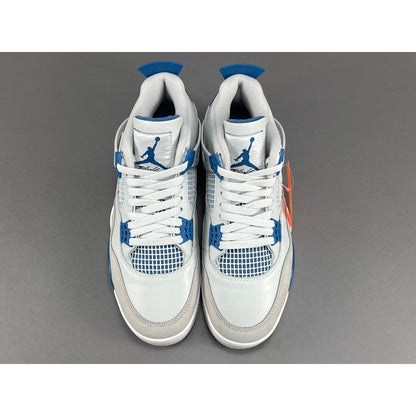 JORDAN 4 - Military - Blue Unisex Streetwear Limited Edition - Experience the iconic JORDAN 4 x MILITARY BLUE, a fusion of timeless style and modern