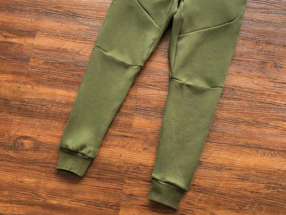 NIKE Tech Fleece Pants - Olive - Green Unisex Streetwear Limited Edition - The NIKE TECH FLEECE PANTS OLIVE GREEN - REPLICA blend modern sportswear innovation with streetwear