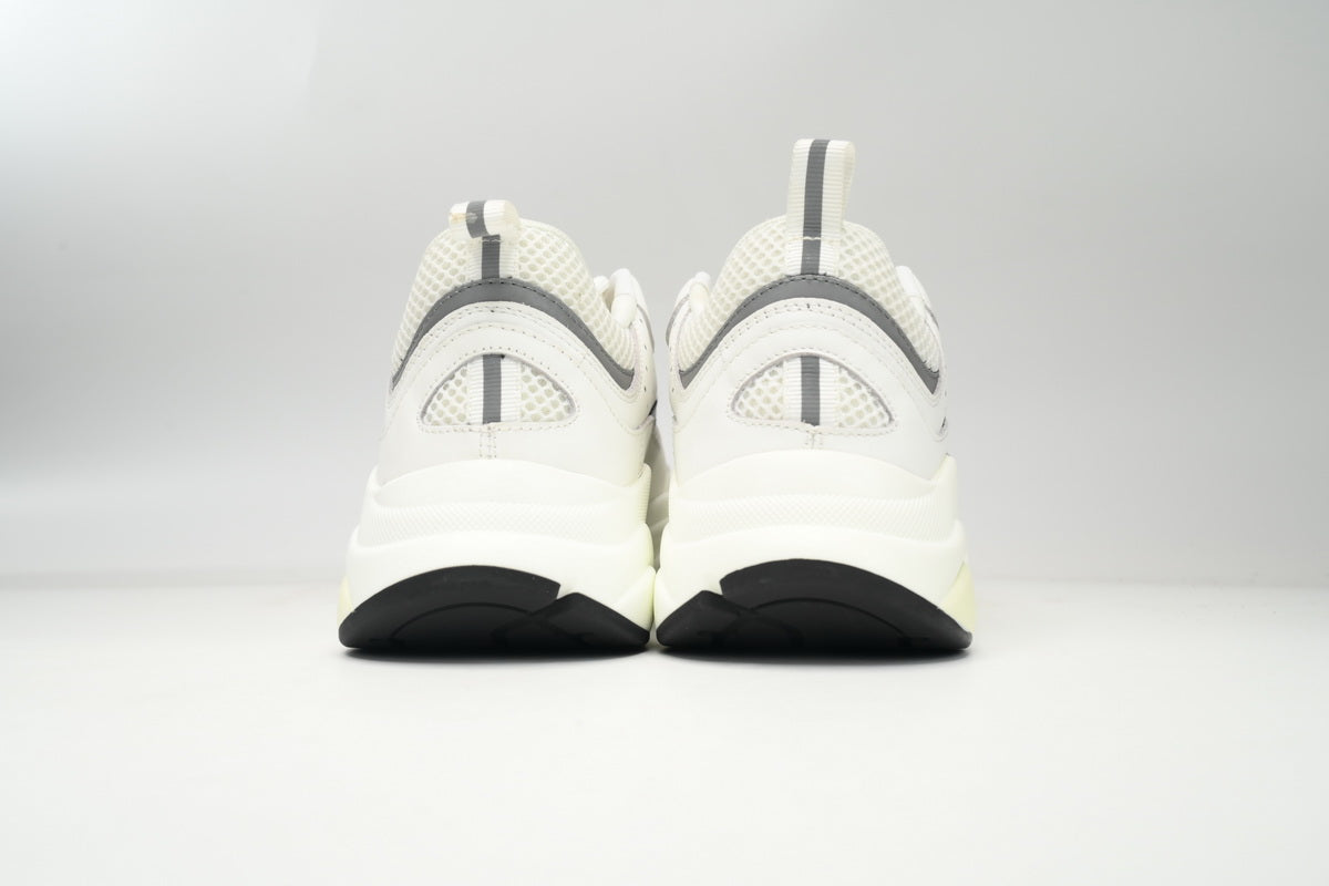 DIOR B22 Silver Sneakers - White Unisex Streetwear Limited Edition