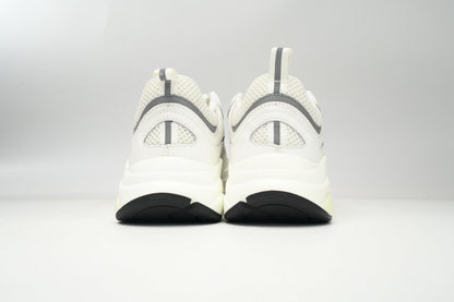 DIOR B22 Silver Sneakers - White Unisex Streetwear Limited Edition