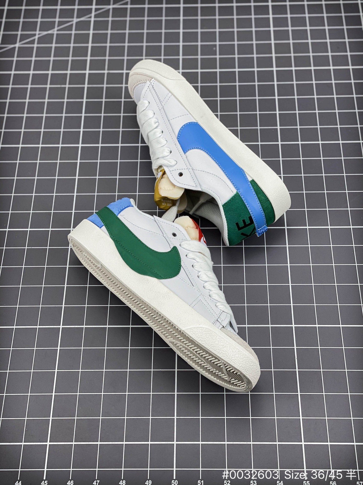 Nike Blazer Low '1977 Jumbo - White Unisex Streetwear Limited Edition - The Nike Blazer Low '1977 Jumbo in white and blue brings bold, modern flair to