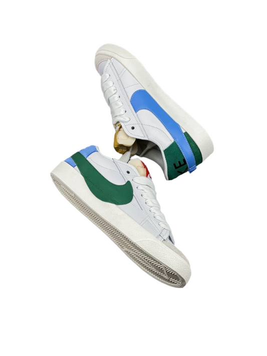 Nike Blazer Low '1977 Jumbo - White Unisex Streetwear Limited Edition - The Nike Blazer Low '1977 Jumbo in white and blue brings bold, modern flair to