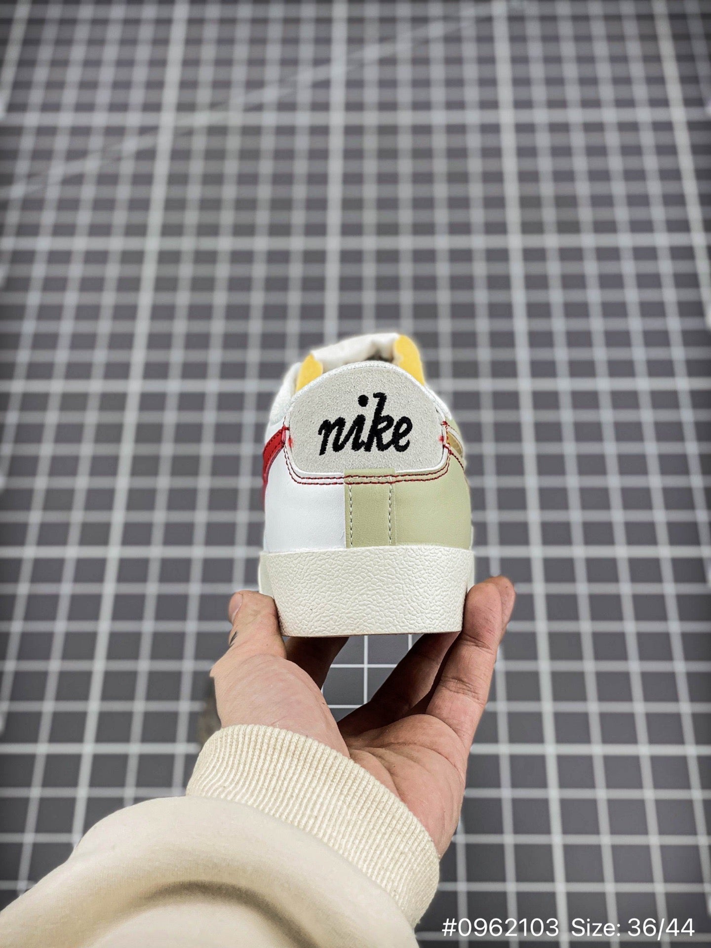 Nike Blazer '1977 Mid Vntg Sneakers - White Unisex Streetwear Limited Edition - The Nike Blazer Mid '77 Vintage in white and gold redefines a classic silhouette with
