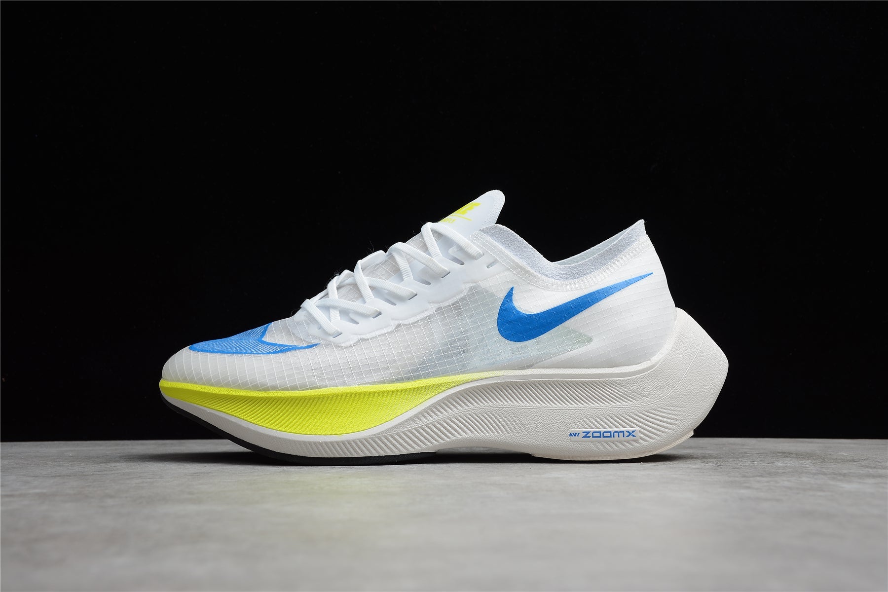 Zoom - Vaporfly Ne - T% 2 White blue And Yellow Unisex Streetwear Limited Edition - ### Nike ZoomX Vaporfly NEXT% 2 The Nike ZoomX Vaporfly NEXT% 2 is a top-of-the-line