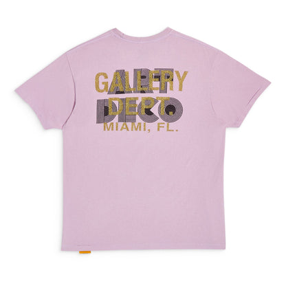 GALLERY Dept Art Deco Tee T-Shirt - Black Unisex Streetwear Limited Edition - **Gallery Dept. Miami Tee: Detailed Product Description** Elevate your casual wardrobe with the Gallery Dept.