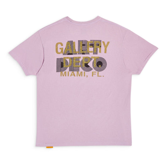 GALLERY Dept Art Deco Tee T-Shirt - Black Unisex Streetwear Limited Edition - **Gallery Dept. Miami Tee: Detailed Product Description** Elevate your casual wardrobe with the Gallery Dept.