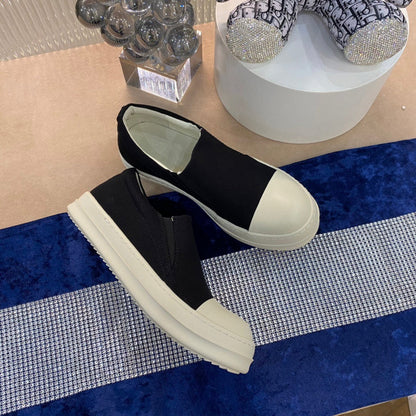 Slip-On Canvas Sneakers - Black Unisex Streetwear Limited Edition - **Slip-On Canvas Sneakers** Introducing a perfect blend of comfort and style, these slip-on canvas sneakers