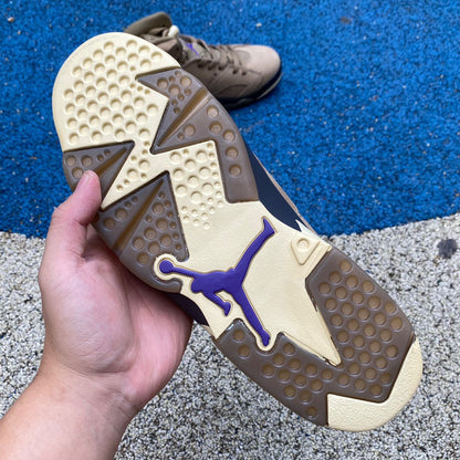 Jordan 6 Wmns Gore-te - brown Kelp Unisex Streetwear Limited Edition