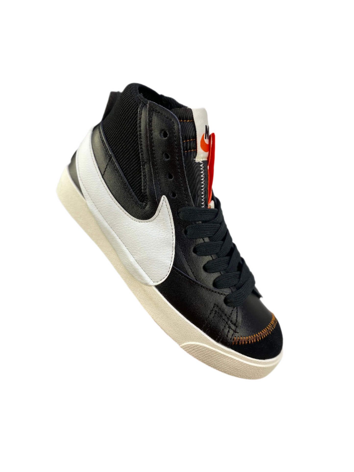 Nike Blazer Mid'1977 Vintage - Black Unisex Streetwear Limited Edition - The Nike Blazer Mid '1977 Vintage Deconstructed in Black and White redefines the classic high-top