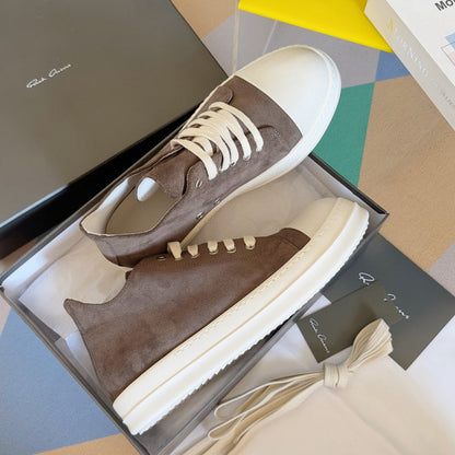 Rick Owens Taupe Low-top Sneakers - Black Unisex Streetwear Limited Edition - **Rick Owens taupe Low-Top Sneakers: Avant-Garde Elegance and Comfort** Step into the future of fashion