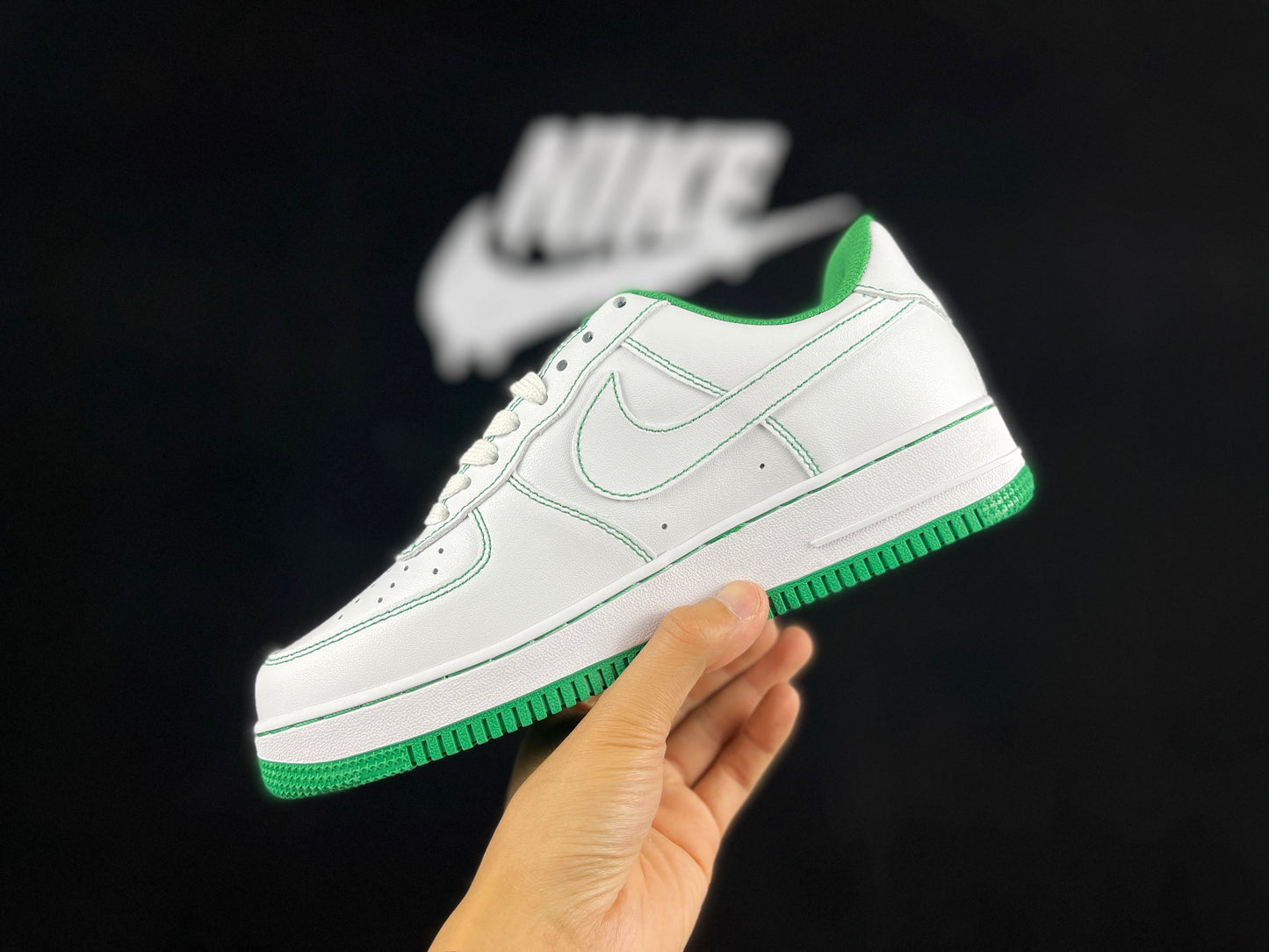 NIKE Air Force 1 'green' Unisex Streetwear Limited Edition - **Nike Air Force 1 'Green'** The Nike Air Force 1 'Green' delivers a fresh and