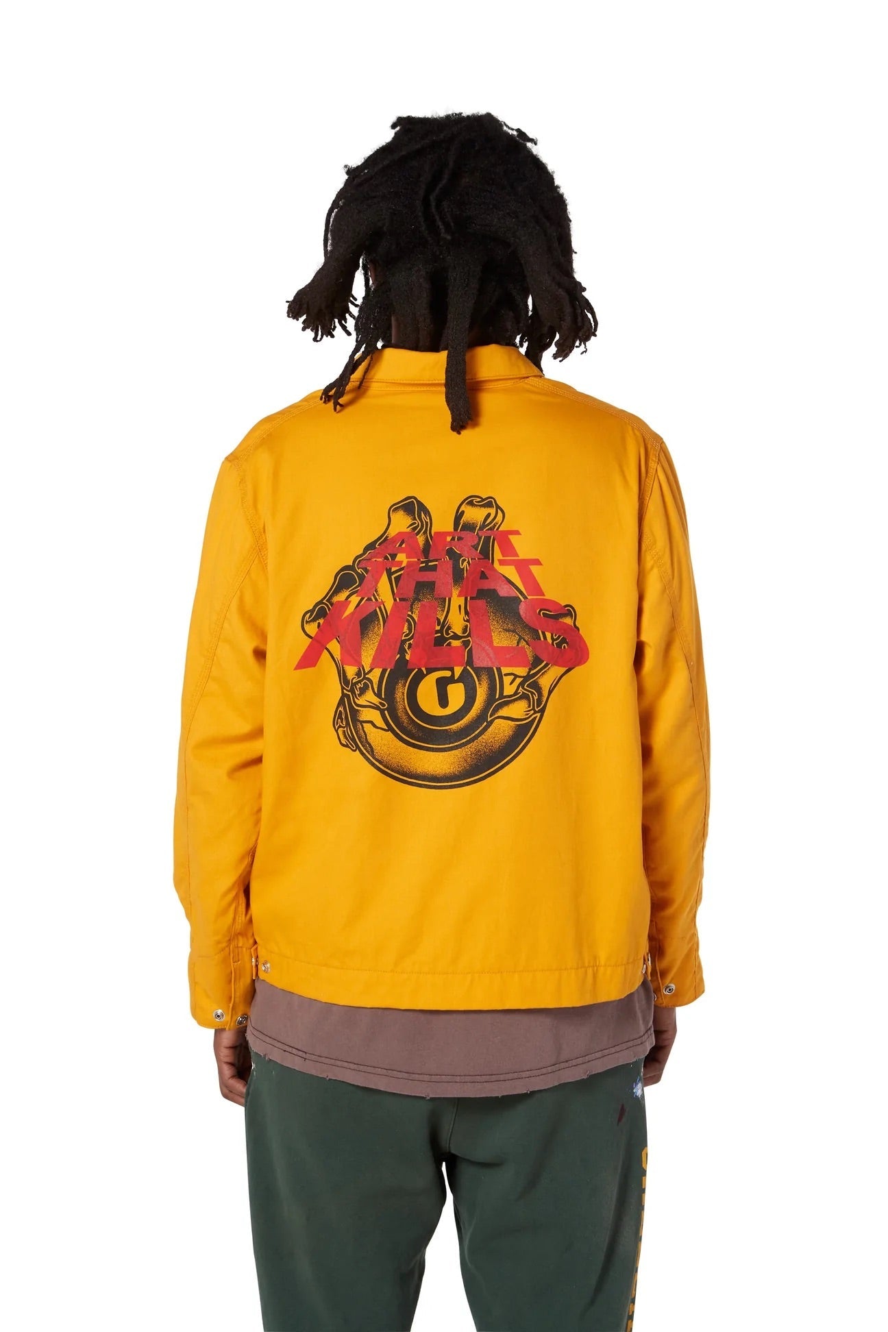 Gallery Dept. Montecito Jacket - Black Unisex Streetwear Limited Edition - ### Product Description #### Gallery Dept. 'Art That Kills' Yellow Jacket Elevate your streetwear wardrobe