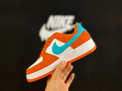 NIKE Air Force 1 Low 'orange - Blue' Unisex Streetwear Limited Edition - **Nike Air Force 1 Low 'Orange/Blue'** The Nike Air Force 1 Low 'Orange/Blue' is a