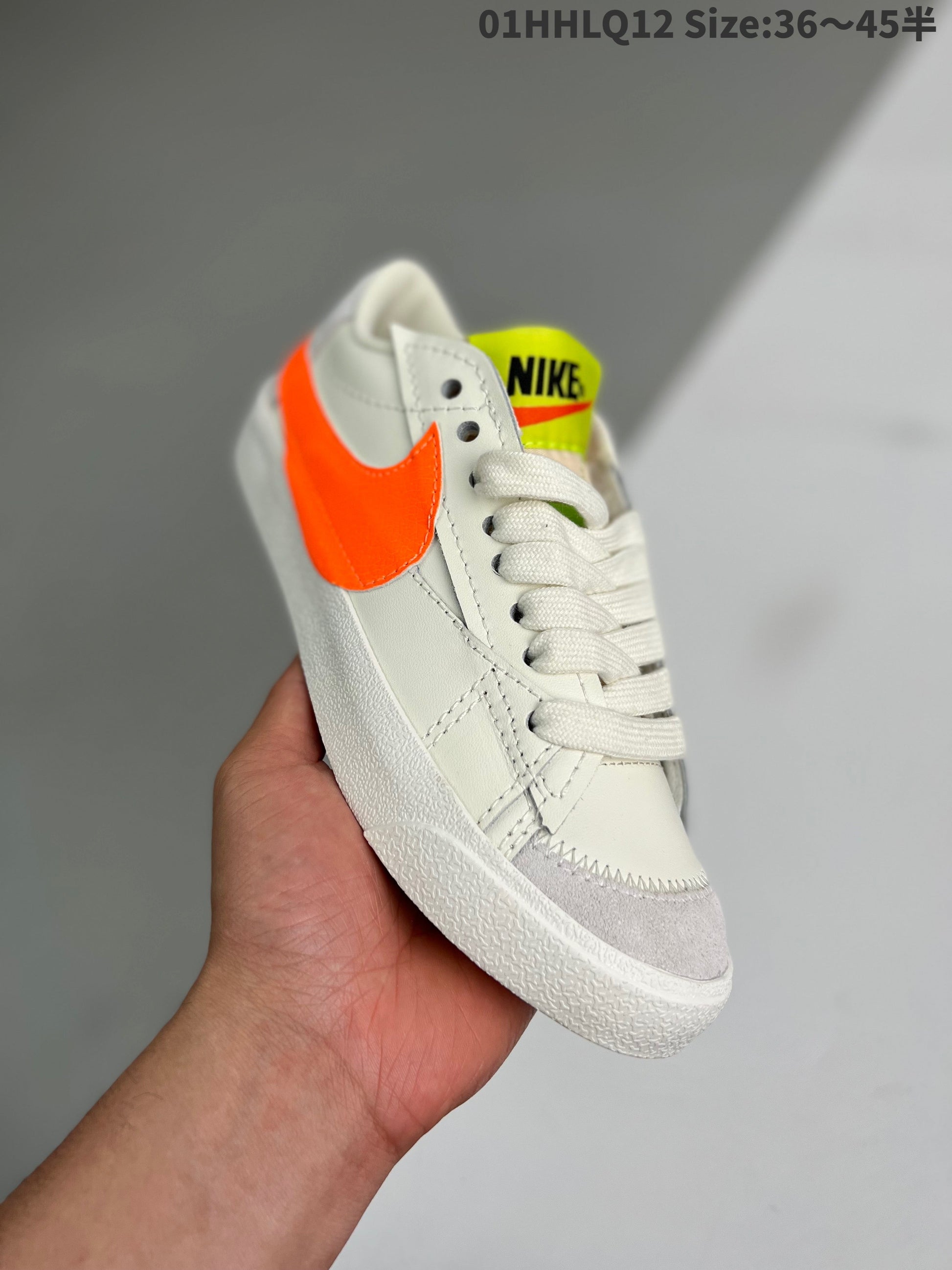 Nike Blazer Low'1977 Jumbo - White Unisex Streetwear Limited Edition - The Nike Blazer Low '1977 Jumbo Citrus brings a vibrant twist to a retro classic