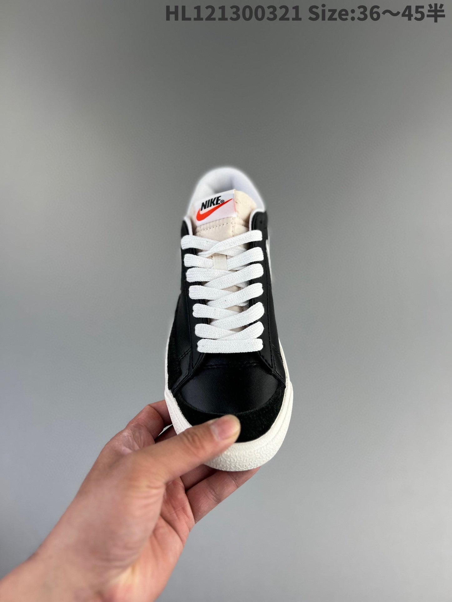 Nike Blazer Low'1977 - Black Unisex Streetwear Limited Edition - The Nike Blazer Low '77 in the black and white colorway offers a sleek, minimalist