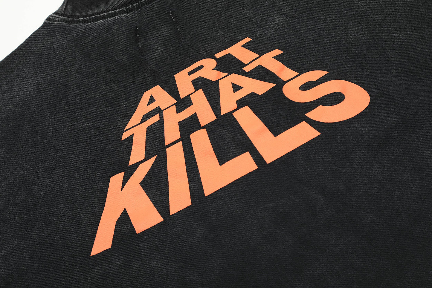 GALLERY Dept Atk T-Shirt - Black Unisex Streetwear Limited Edition - The 'Gallery Dept. Art That Kills Dealers Killer T-Shirt' is a striking and bold statement