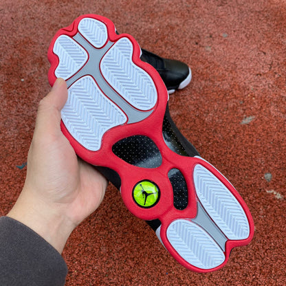 Jordan 13 And White Sneakers - Black Unisex Streetwear Limited Edition - The Air Jordan 13 showcased here blends iconic style with modern performance, making it a