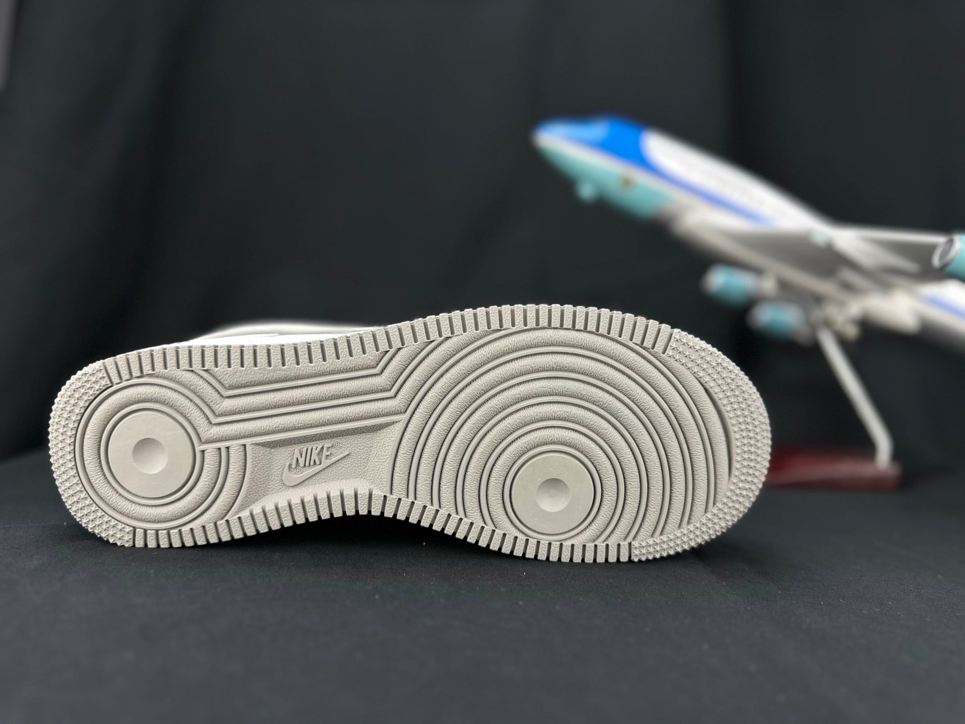 NIKE Air Force 1 'double Swoosh - Grey' - White Unisex Streetwear Limited Edition - **Nike Air Force 1 'Double Swoosh White/Grey'** The Nike Air Force 1 'Double Swoosh White/Grey'