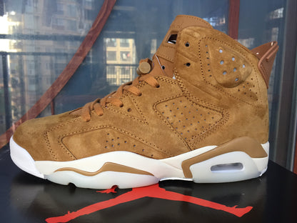 Jordan 6 Retro 'wheat' Sneakers - White Unisex Streetwear Limited Edition - **Product Description for Air Jordan 6 Retro 'Wheat'** The Air Jordan 6 Retro 'Wheat' brings