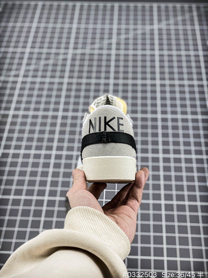 Nike Blazer Low'1977 Vintage - White Unisex Streetwear Limited Edition - The Nike Blazer Low '1977 Vintage 'Off-White' delivers a refined take on the classic Blazer