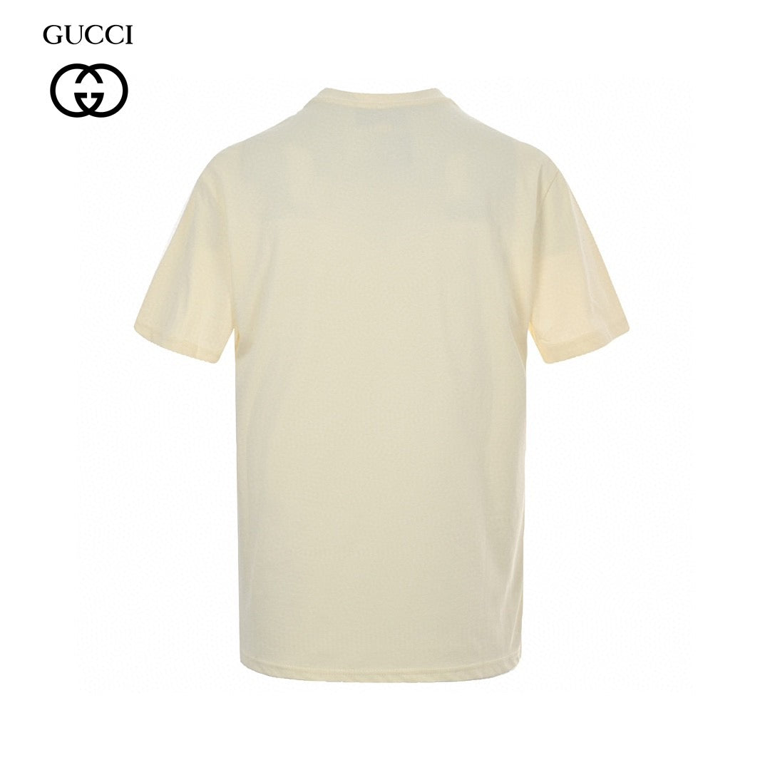 Camiseta blanca Gucci con estampado de dragón