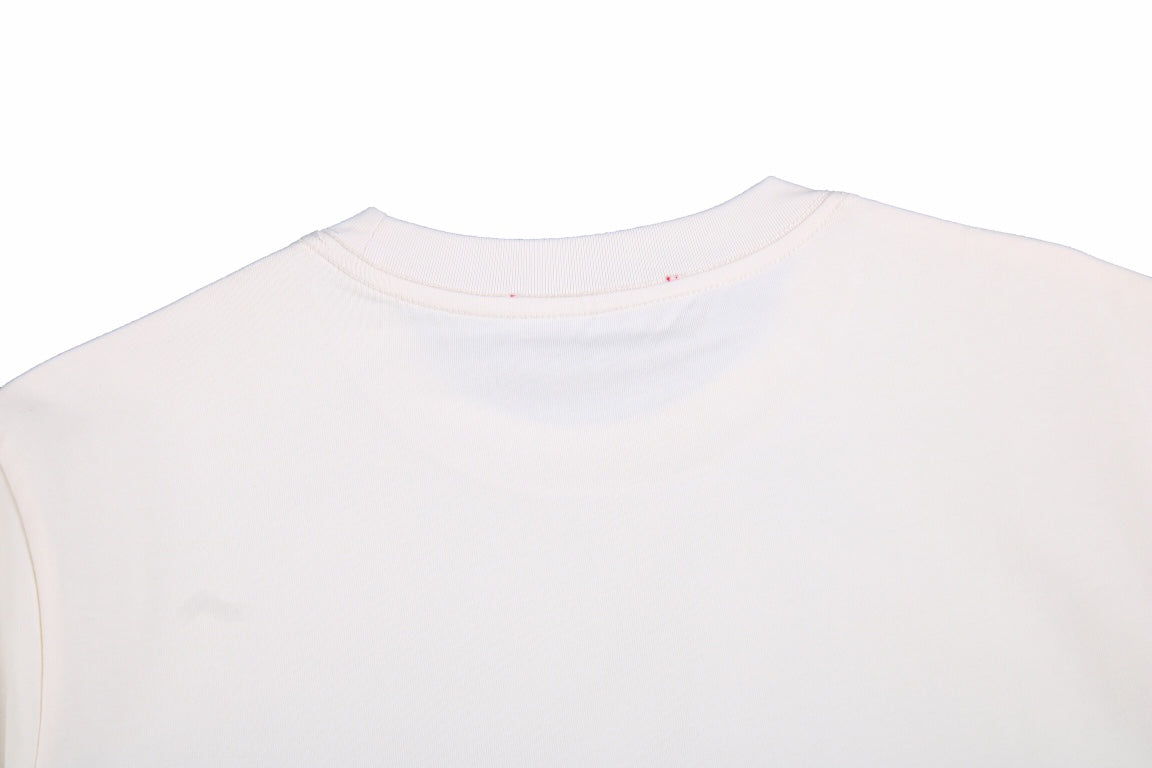 Camiseta GUCCI x BALENCIAGA DRIP LOGO color crema