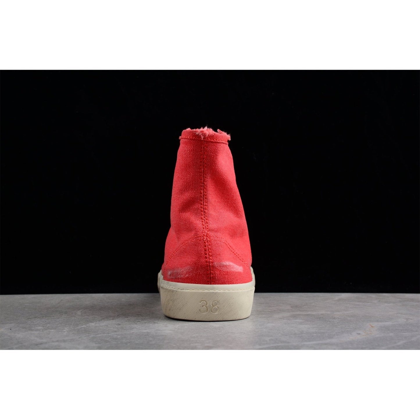 BALENCIAGA Paris High Vulc Destr - Sneakers - Red Unisex Streetwear Limited Edition - Introducing the BALENCIAGA Paris High Vulc Destr x Red, a bold fusion of edgy design