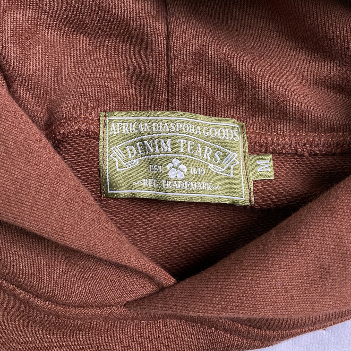 DENIM Tears Cotton Wreath Hoodie - Brown Unisex Streetwear Limited Edition