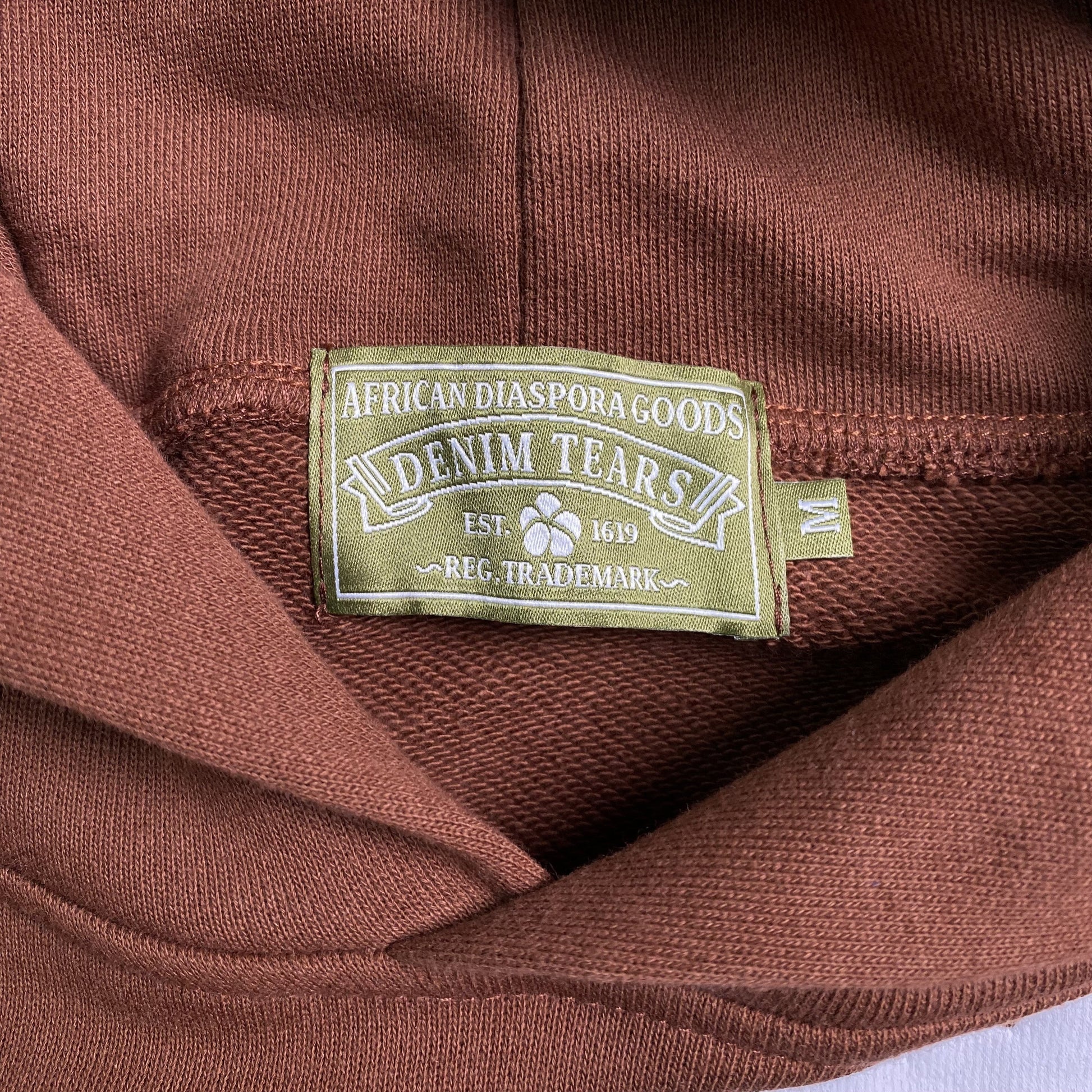 DENIM Tears Cotton Wreath Hoodie - Brown Unisex Streetwear Limited Edition