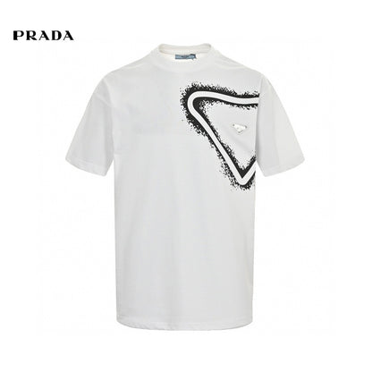 Prada Graphic Logo T-shirt - Black Unisex Streetwear Limited Edition - <span>This Prada t-shirt features a striking white design with a bold graphic logo print. The