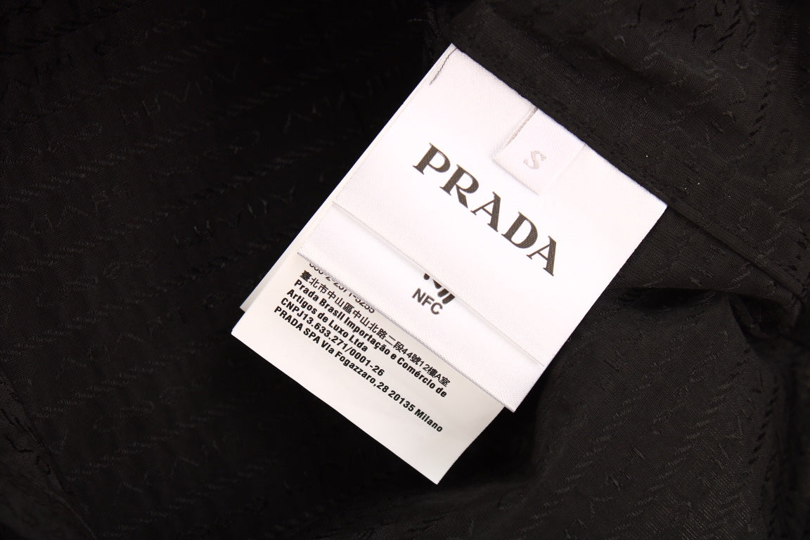 Chemise à manches courtes et boutonnée Prada