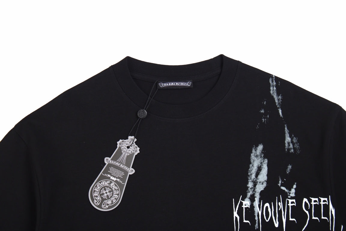 CHROME Hearts - Kids See Ghosts T-shirt - Black Unisex Streetwear Limited Edition