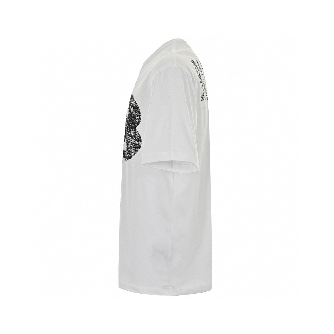 Balenciaga T-shirt - Distressed Logo - Black Unisex Streetwear Limited Edition - <span>This Balenciaga t-shirt features a bold design with a distressed, black graphic logo on the