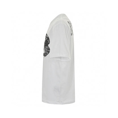 Balenciaga T-shirt - Distressed Logo - Black Unisex Streetwear Limited Edition - <span>This Balenciaga t-shirt features a bold design with a distressed, black graphic logo on the