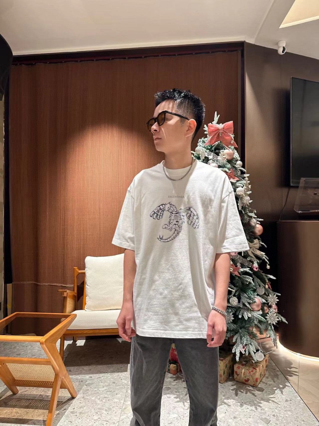 T-shirt Balenciaga - Motif homard